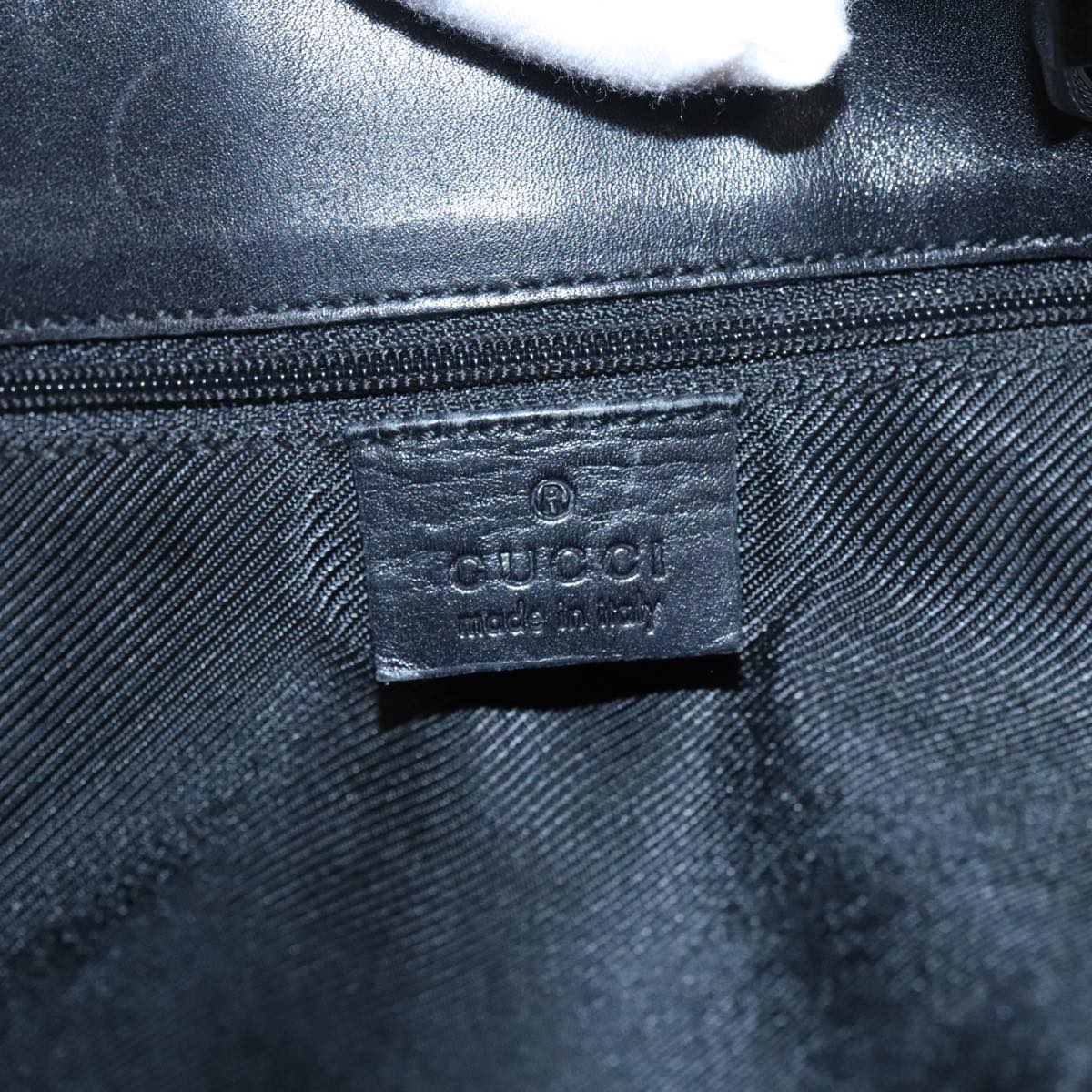 GUCCI GG Canvas Tote Bag Black Silver 31243 yk15819