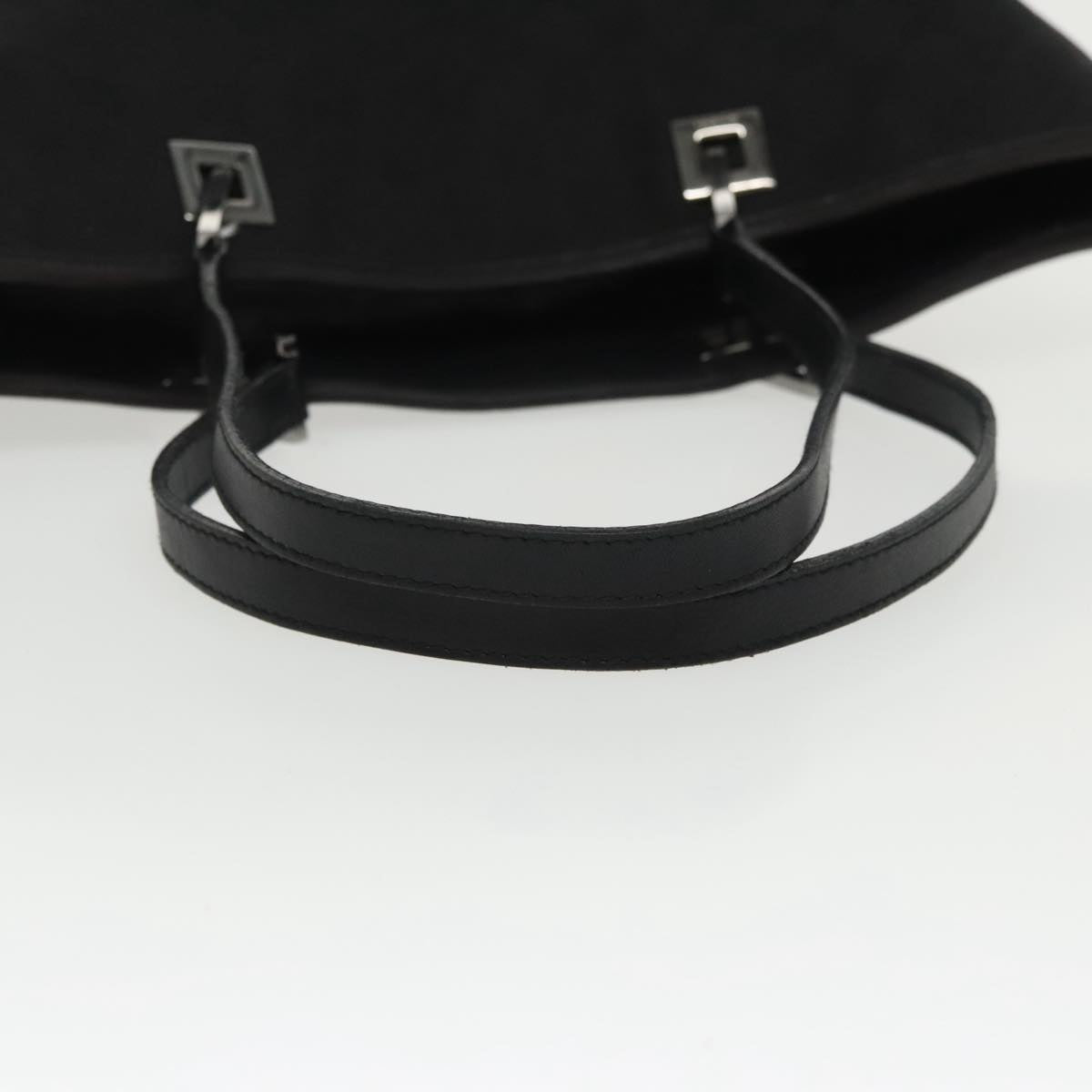 GUCCI GG Canvas Tote Bag Black Silver 31243 yk15819