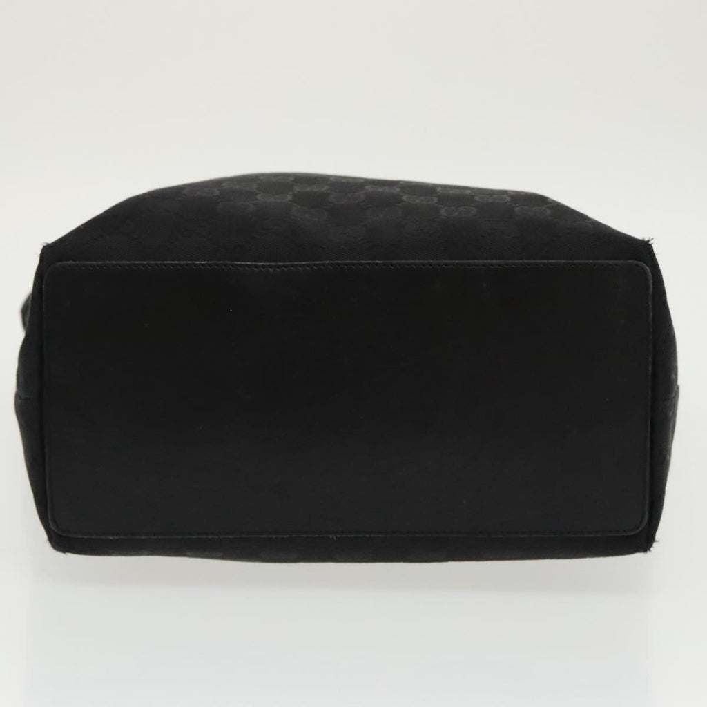 GUCCI GG Canvas Tote Bag Black Silver 31243 yk15819