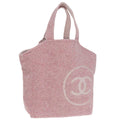 CHANEL COCO Mark Tote Bag pile Pink CC yk15863A