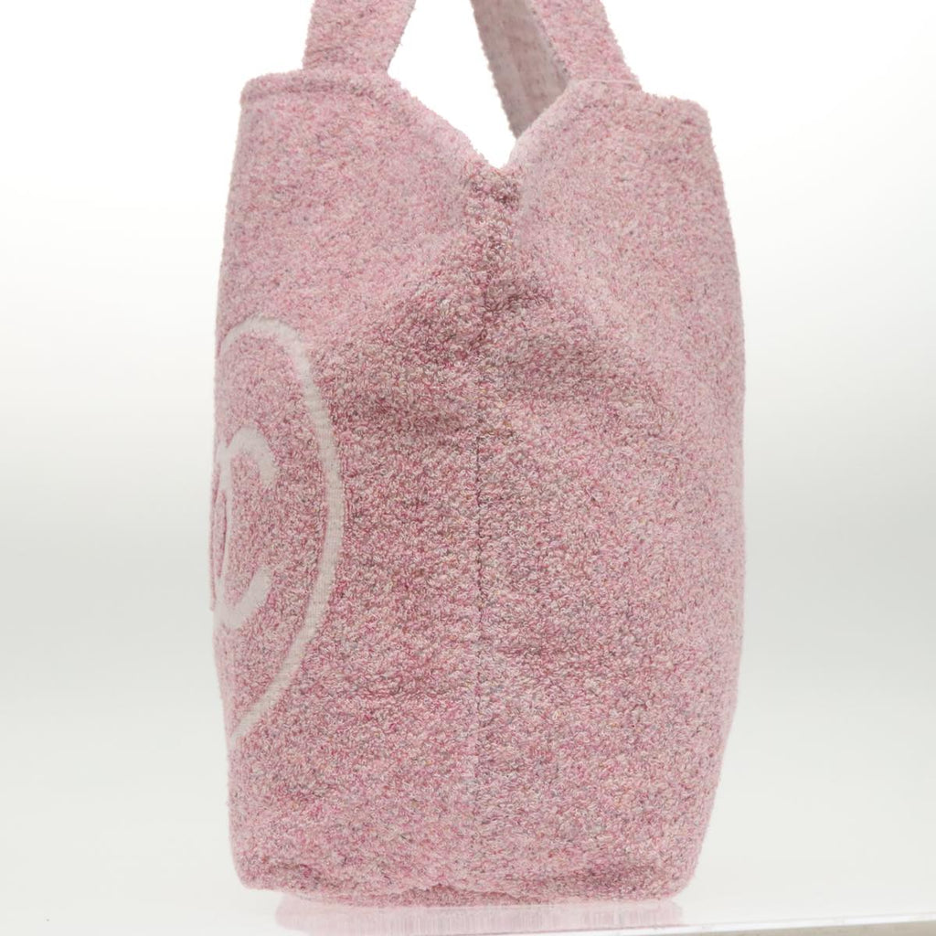 CHANEL COCO Mark Tote Bag pile Pink CC yk15863A