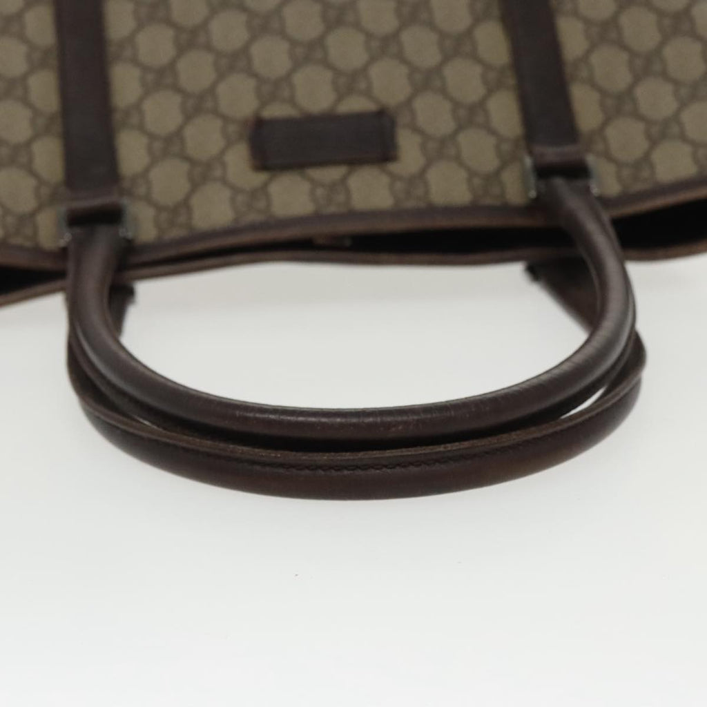 GUCCI GG Supreme Tote Bag PVC Beige Silver 114595 yk15868