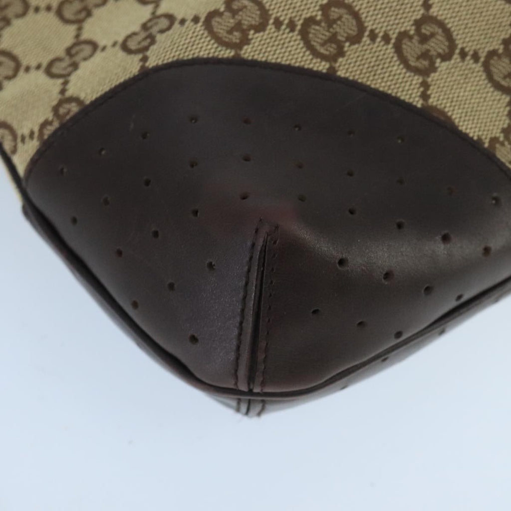 GUCCI GG Canvas interlocking Web Sherry Line Hand Bag White 114875 yk15870