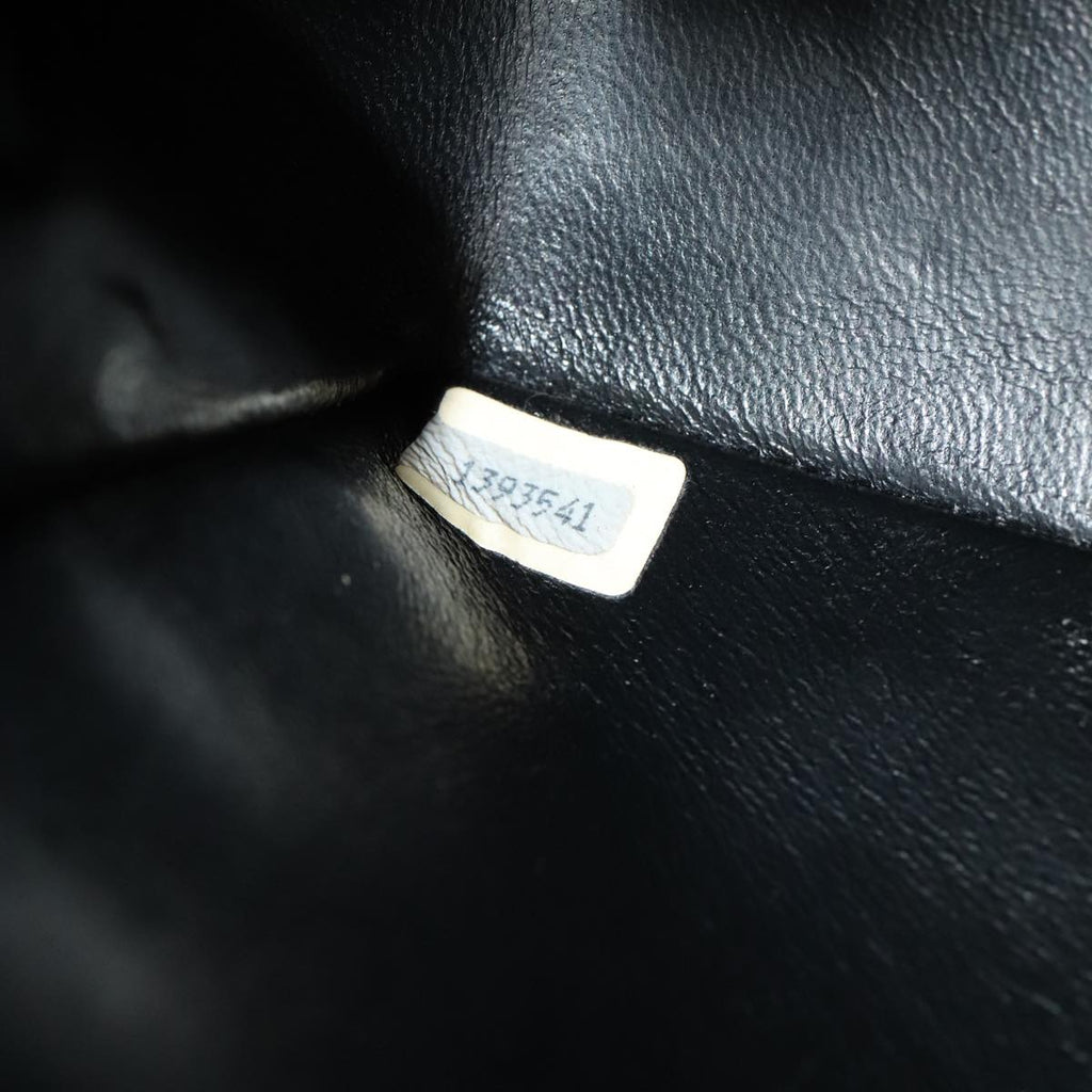 CHANEL Matelasse Turn Lock Chain Bag Lamb Skin Black Gold CC yk15912A