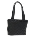 CHANEL Matelasse Tote Bag Caviar Skin Black CC yk15918A