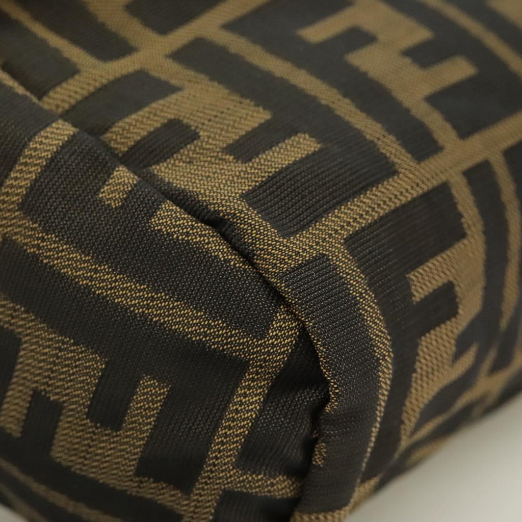 FENDI Zucca Canvas Pouch Brown Black yk15922