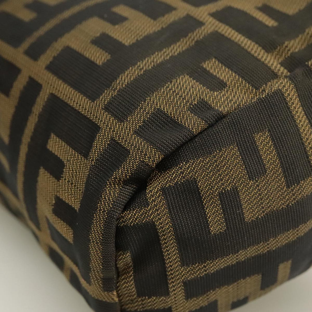 FENDI Zucca Canvas Pouch Brown Black yk15922