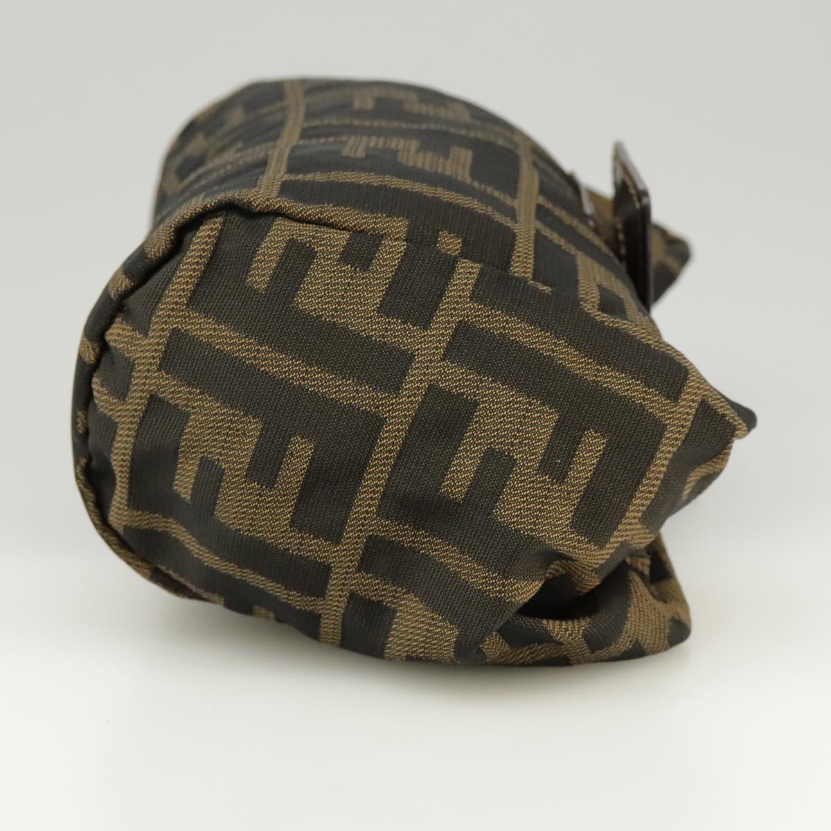 FENDI Zucca Canvas Pouch Brown Black yk15922