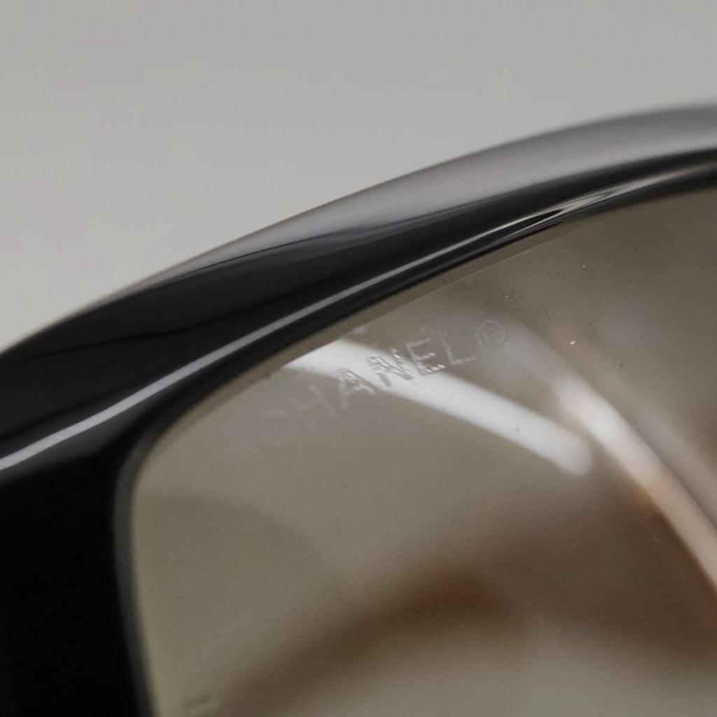 CHANEL Sunglasses plastic Black CC yk15949