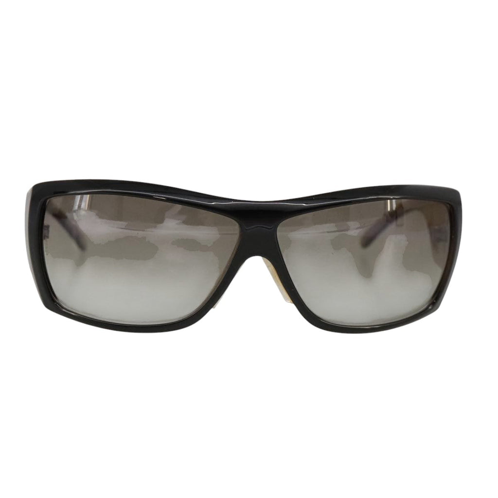 CHANEL Sunglasses plastic Black CC yk15949