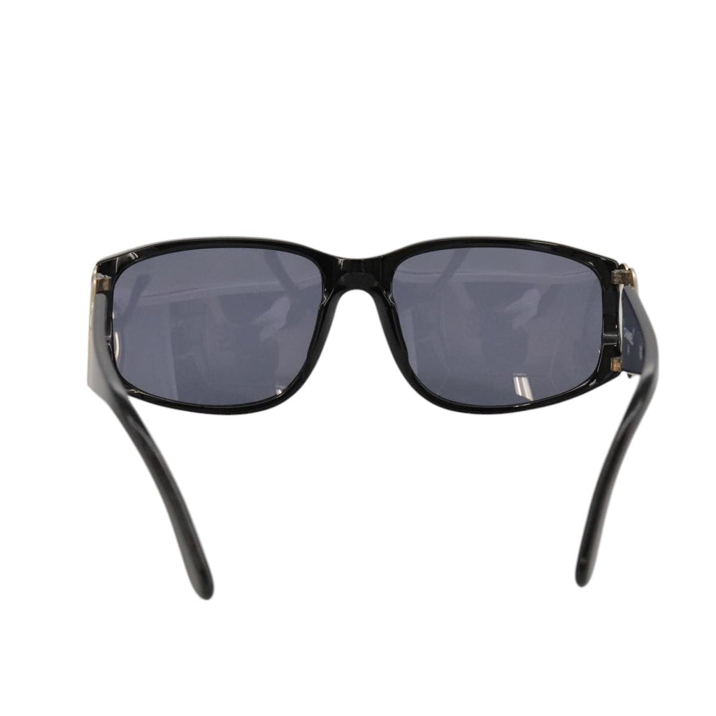 CHANEL Sunglasses plastic Black CC yk15965