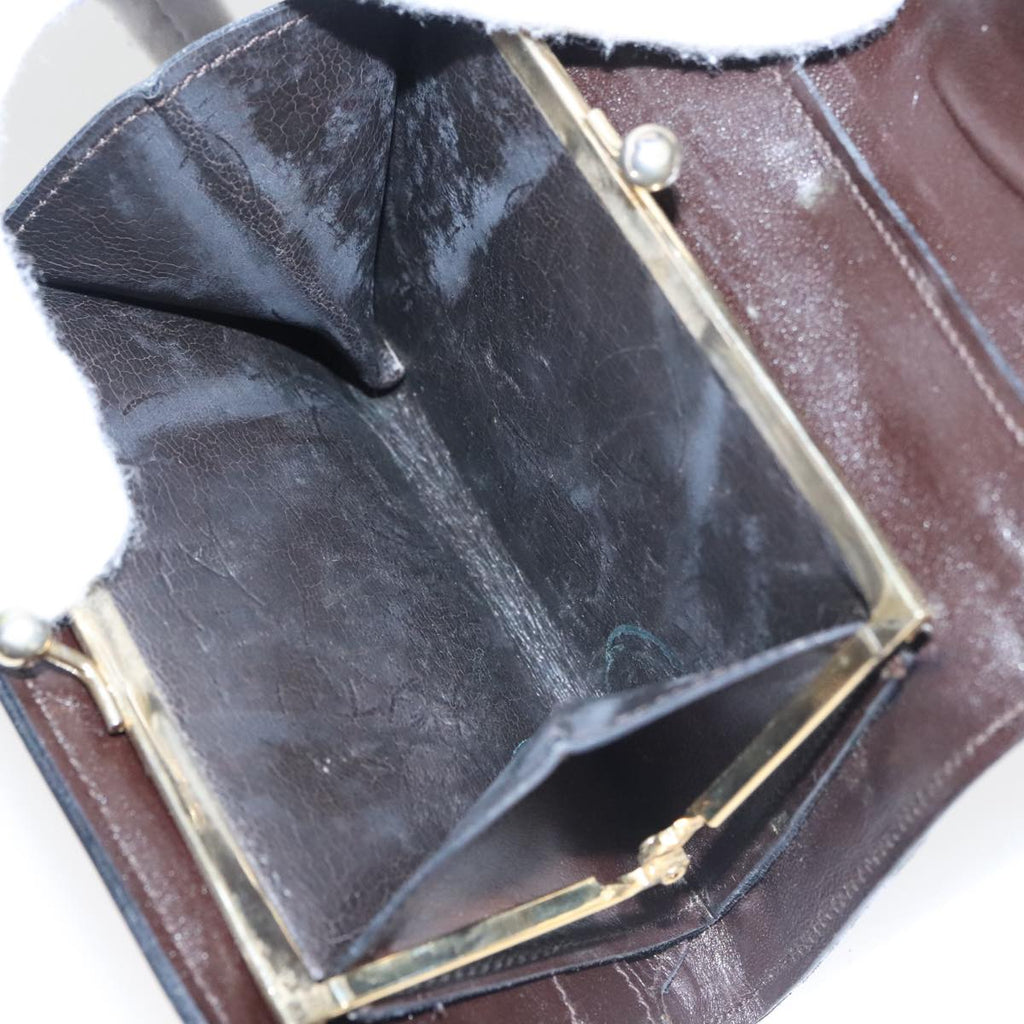 FENDI Zucca Canvas Wallet Black Brown yk16013
