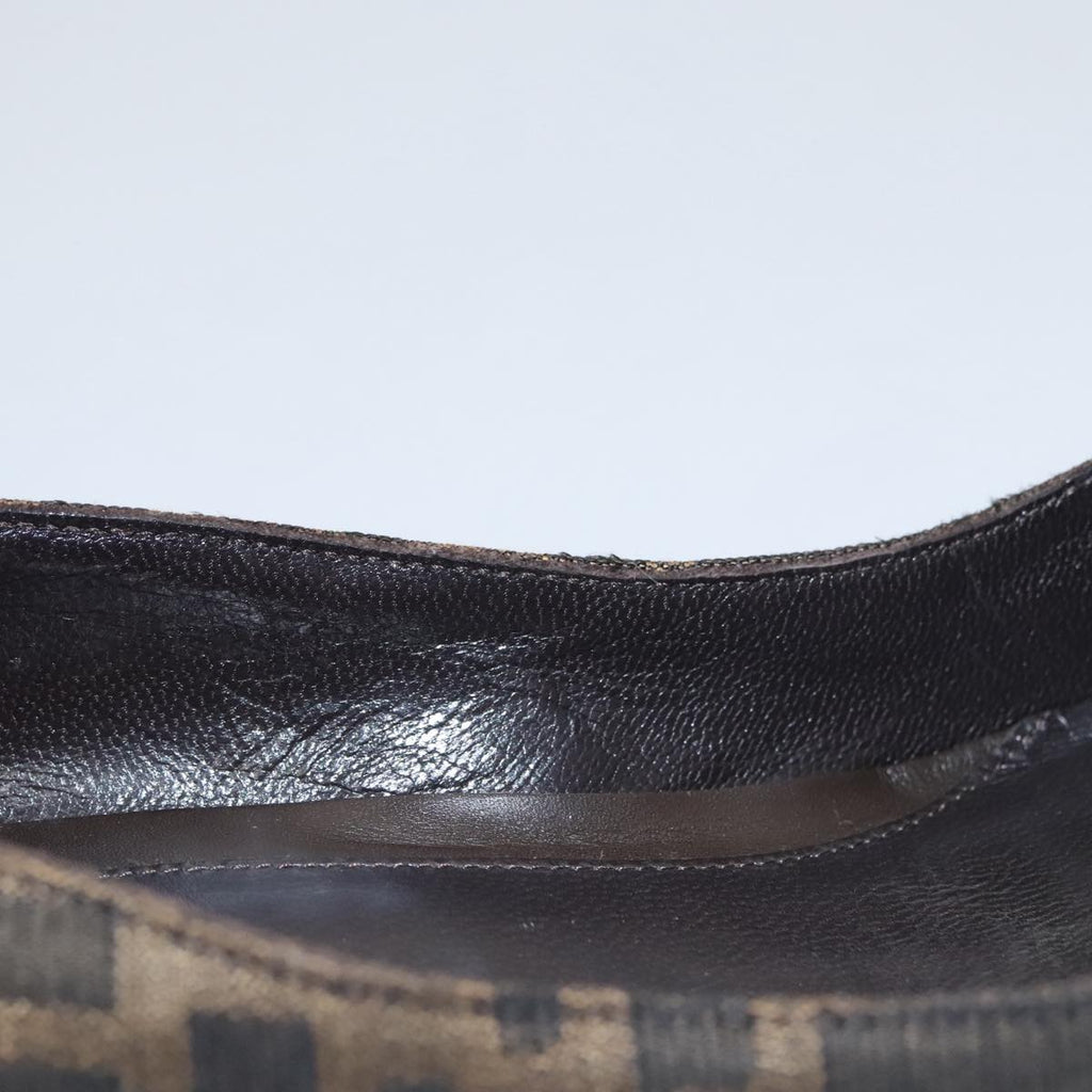 FENDI Zucca Canvas Pumps 37 pumps Brown Black Gold yk16020