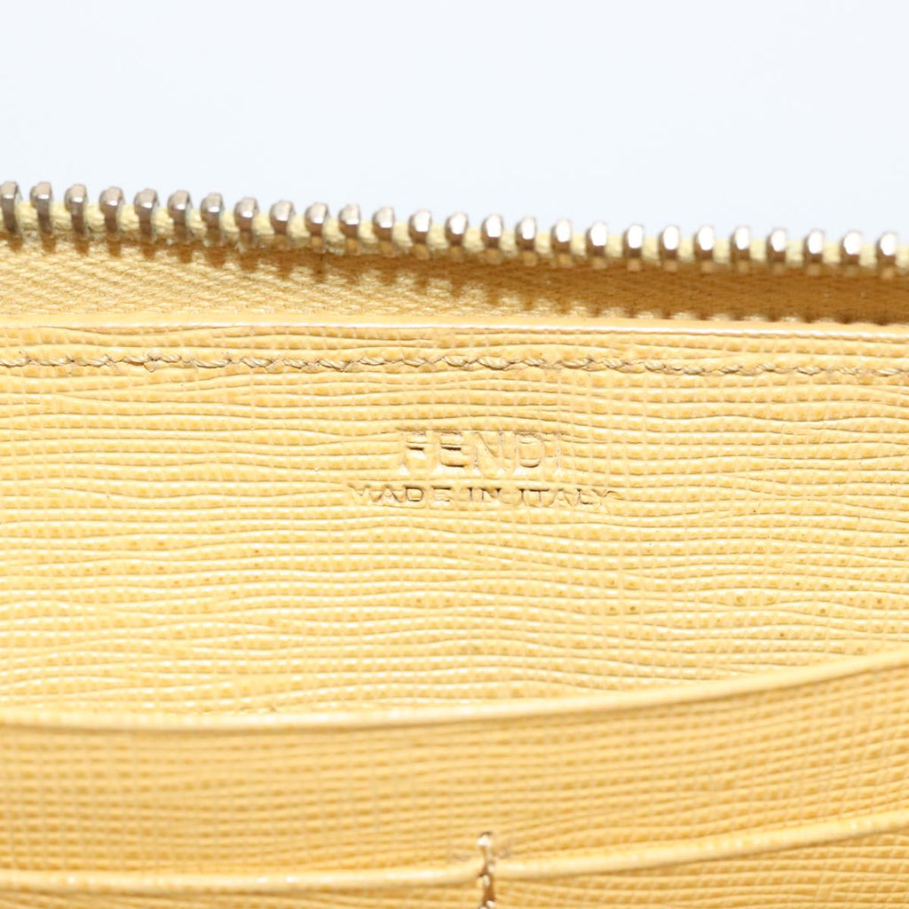 FENDI Zucca Canvas Long Wallet Black Brown yk16051