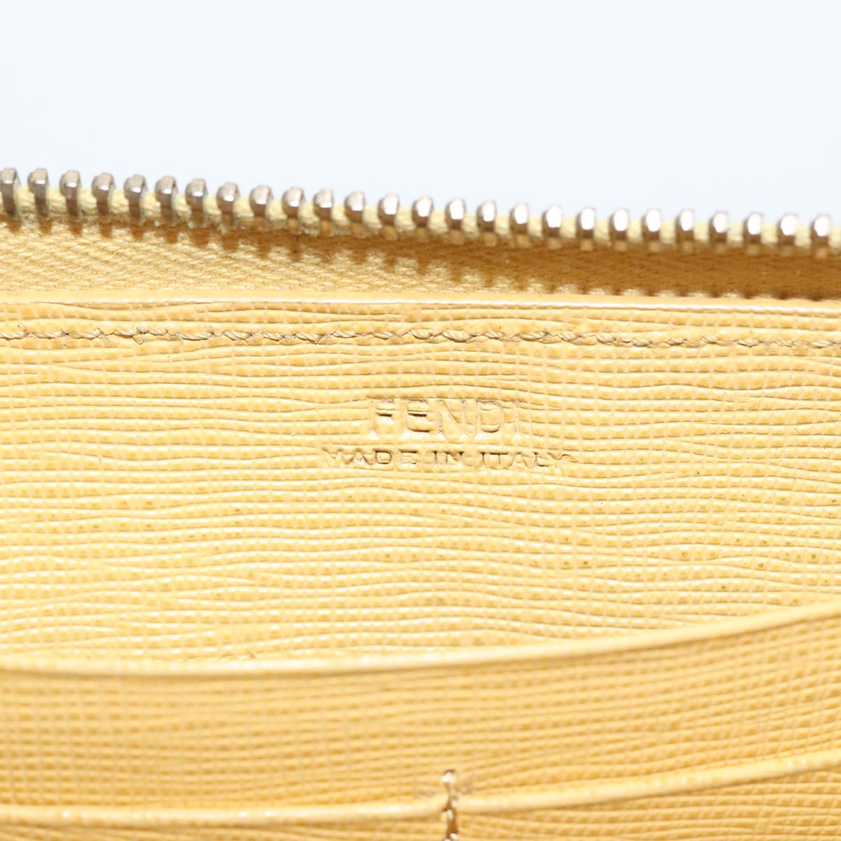 FENDI Zucca Canvas Long Wallet Black Brown yk16051