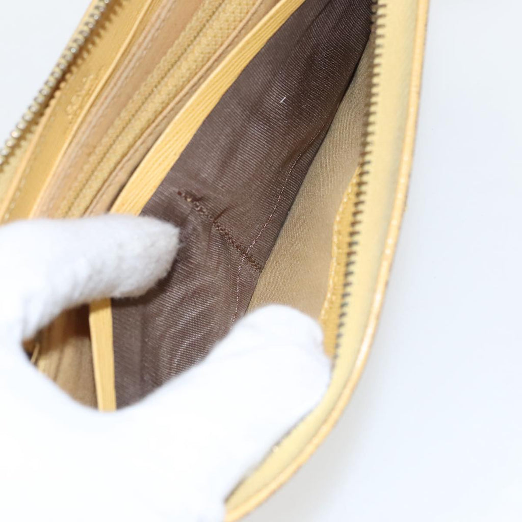 FENDI Zucca Canvas Long Wallet Black Brown yk16051