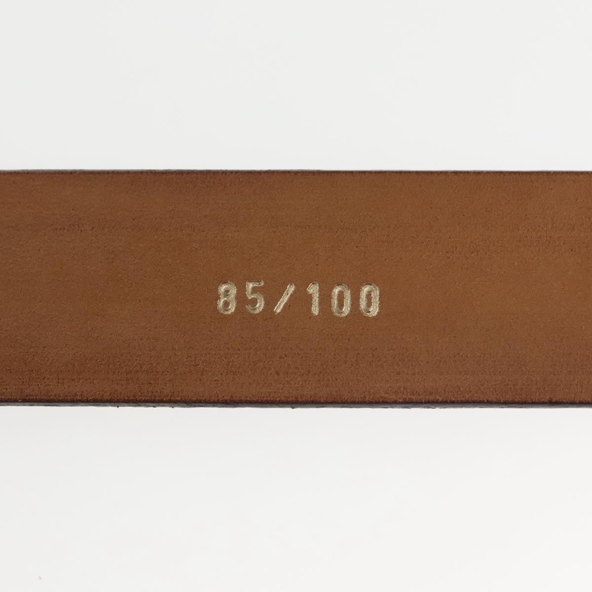 FENDI Belt Leather 31.9"" Brown yk16060