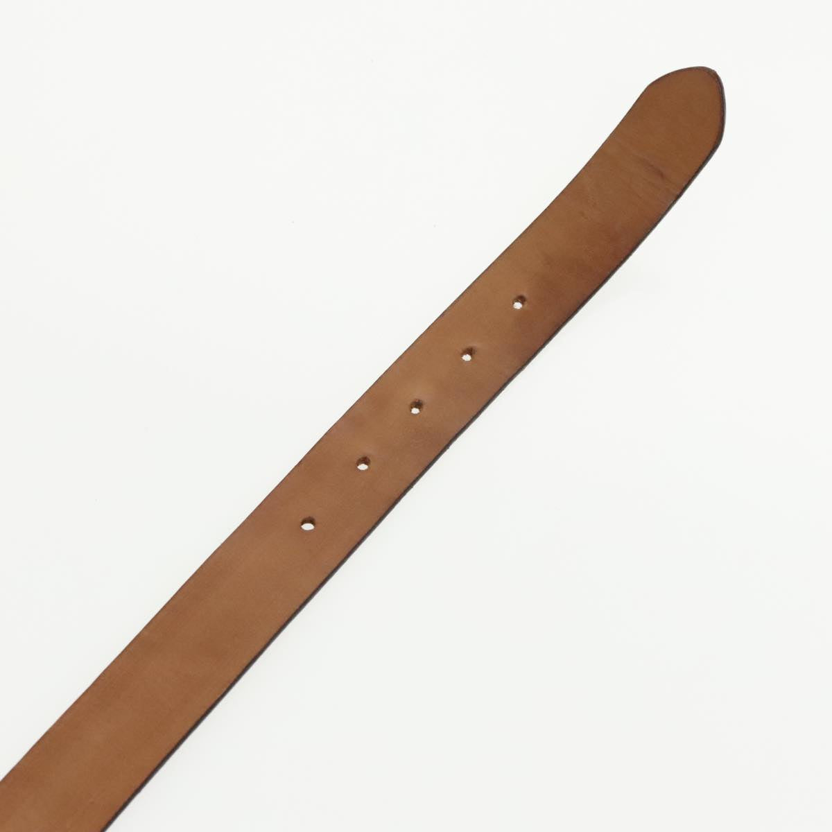FENDI Belt Leather 31.9"" Brown yk16060