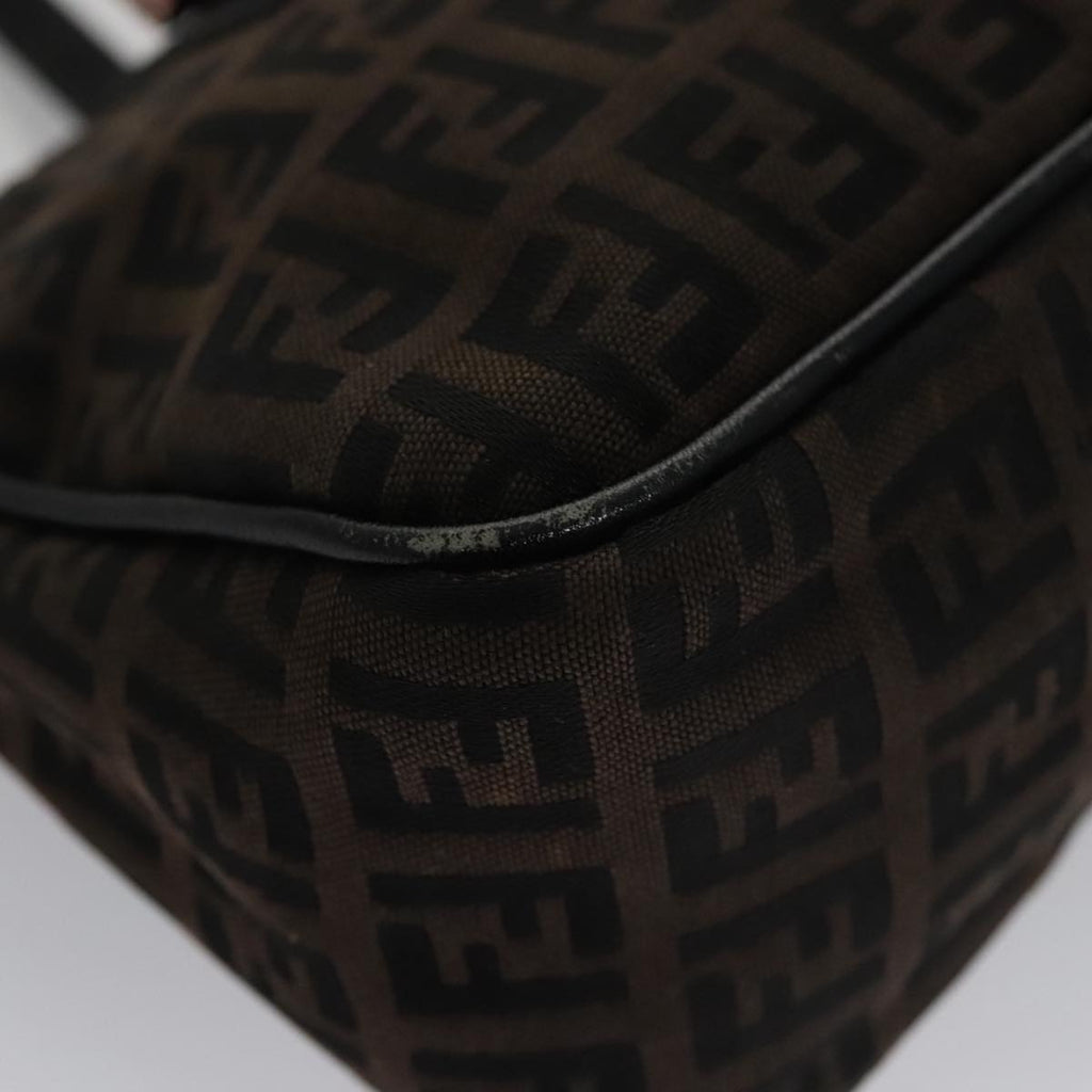 FENDI Zucchino Canvas Hand Bag Brown yk16172