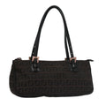 FENDI Zucchino Canvas Hand Bag Brown yk16172