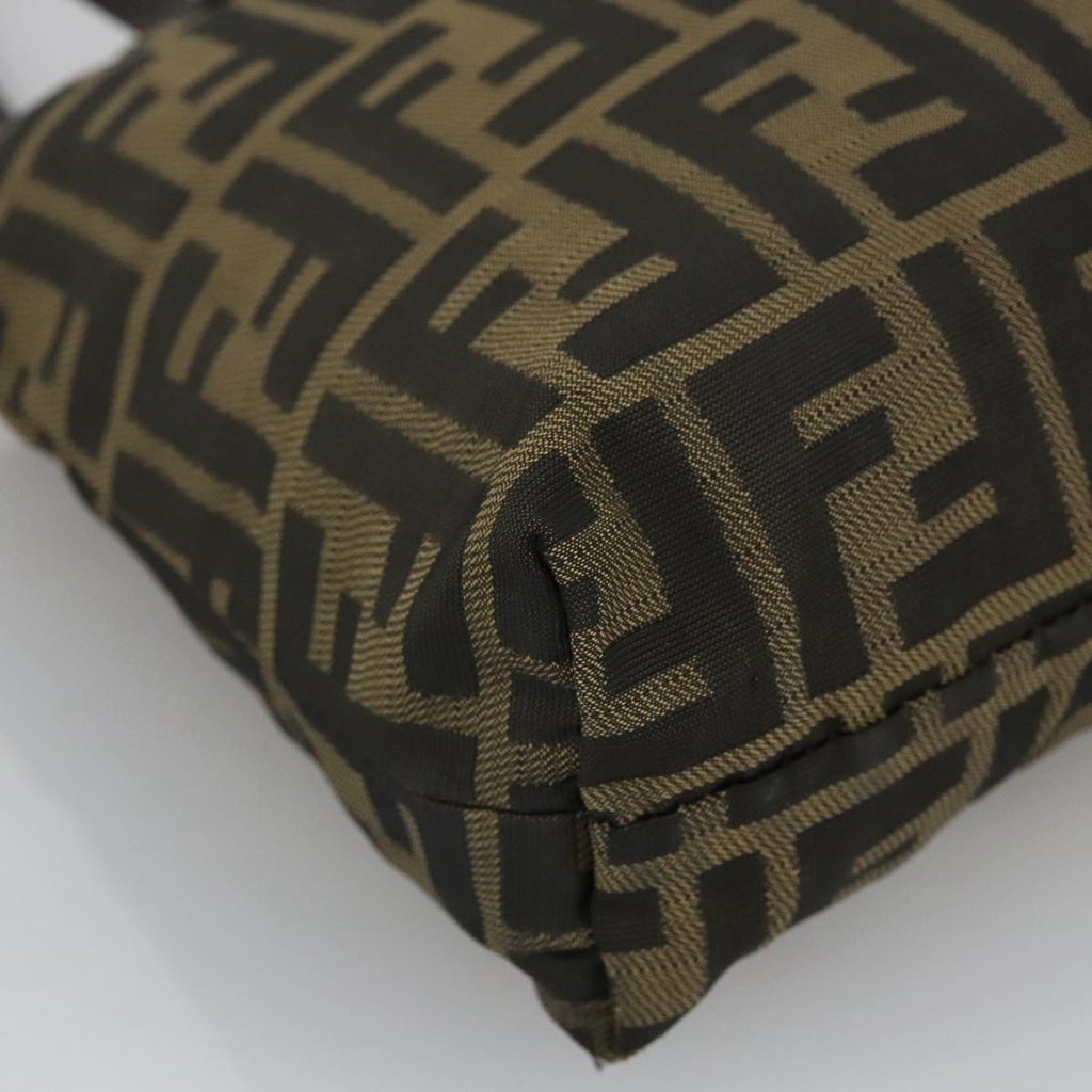 FENDI Zucca Canvas Tote Bag Brown Black yk16182