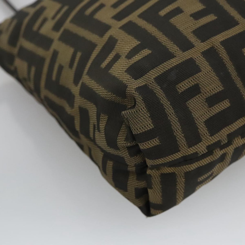 FENDI Zucca Canvas Tote Bag Brown Black yk16182