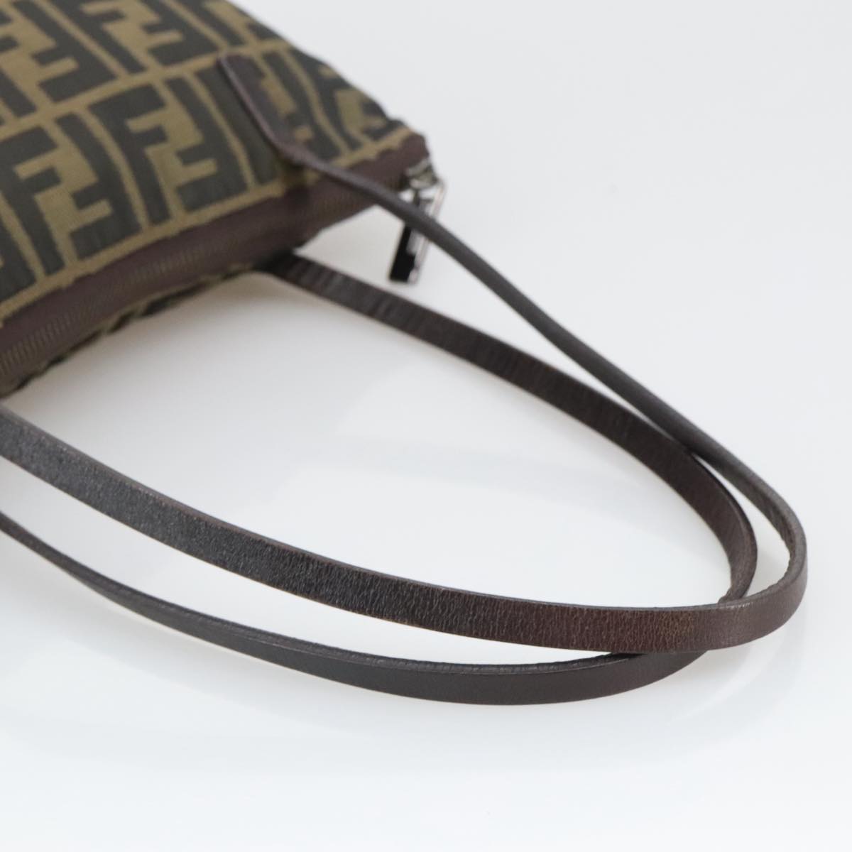 FENDI Zucca Canvas Tote Bag Brown Black yk16182