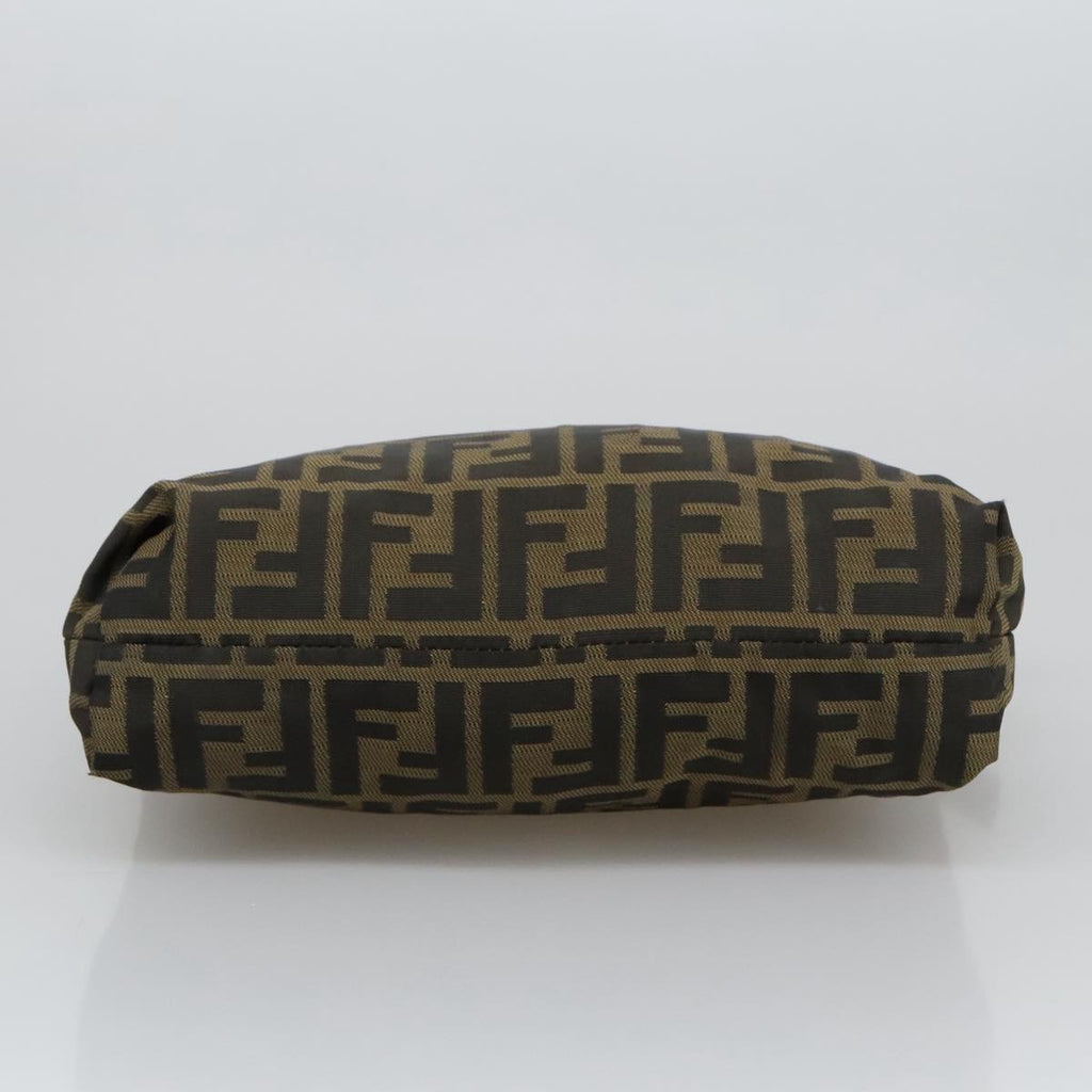 FENDI Zucca Canvas Tote Bag Brown Black yk16182