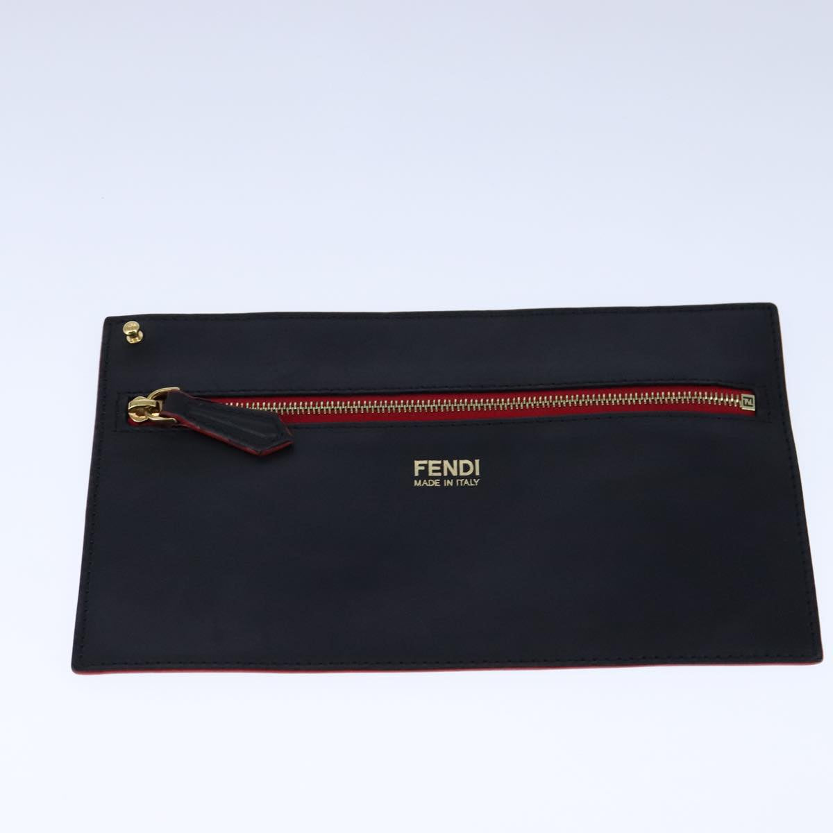 FENDI Pecan Canvas Shoulder Bag Brown Black yk16282