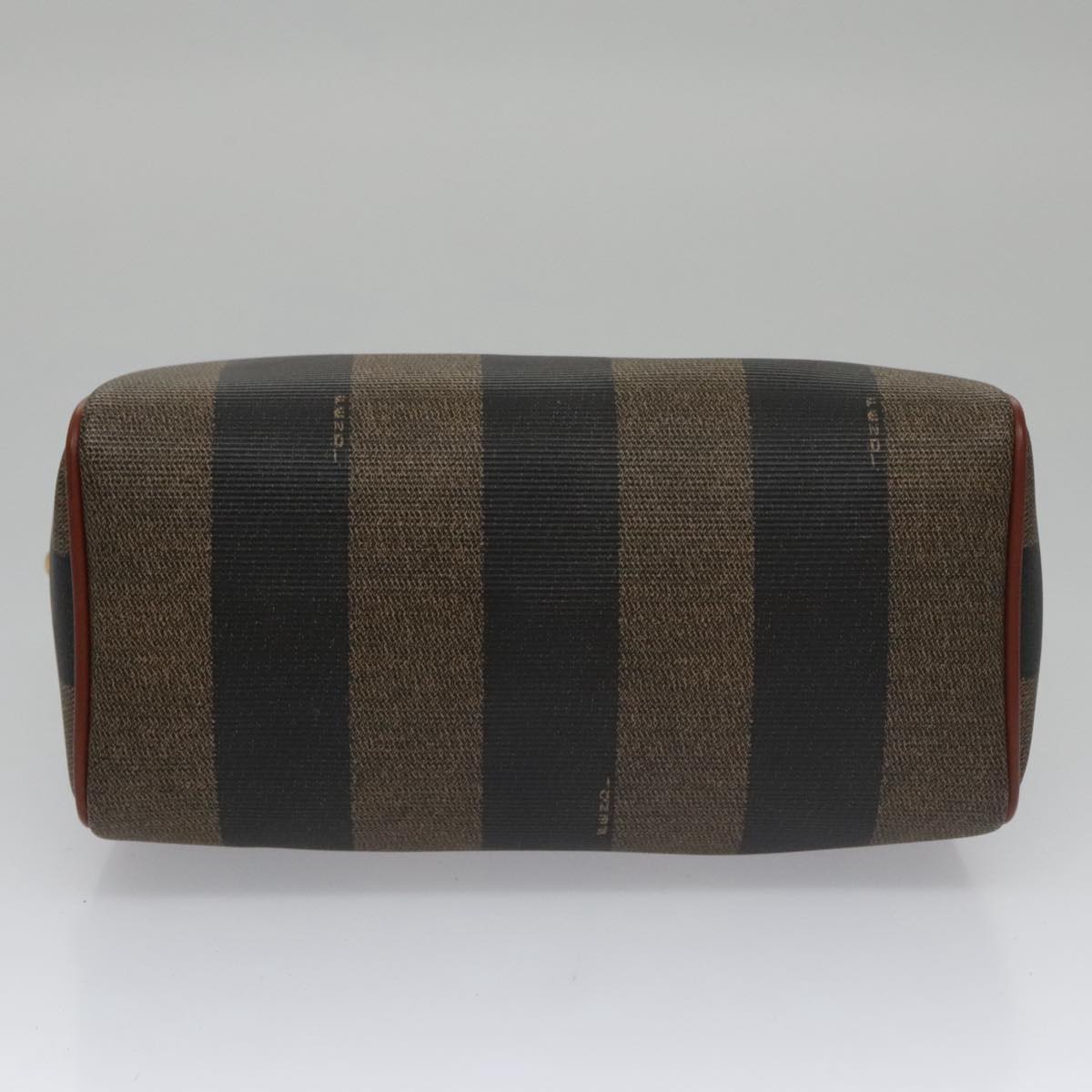 FENDI Pecan Canvas Mini Hand Bag Brown Black yk16320