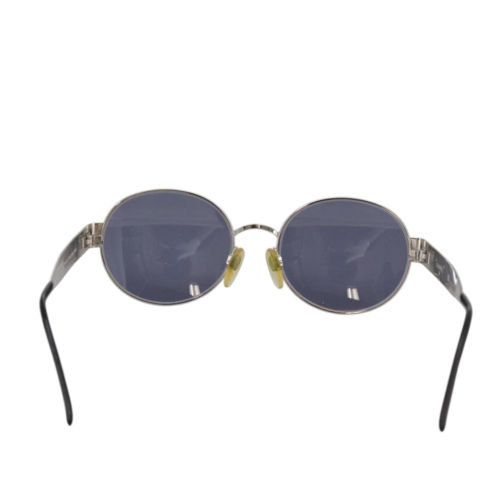 CHANEL Sunglasses metal Silver CC yk16346