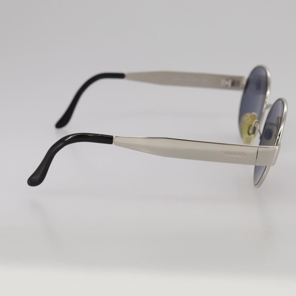 CHANEL Sunglasses metal Silver CC yk16346