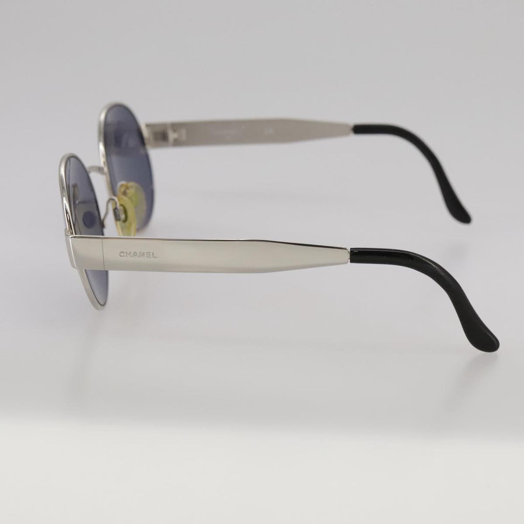 CHANEL Sunglasses metal Silver CC yk16346