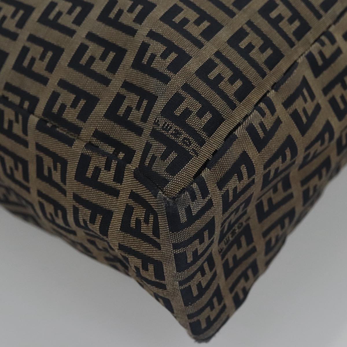 FENDI Zucchino Canvas Tote Bag Navy yk16382
