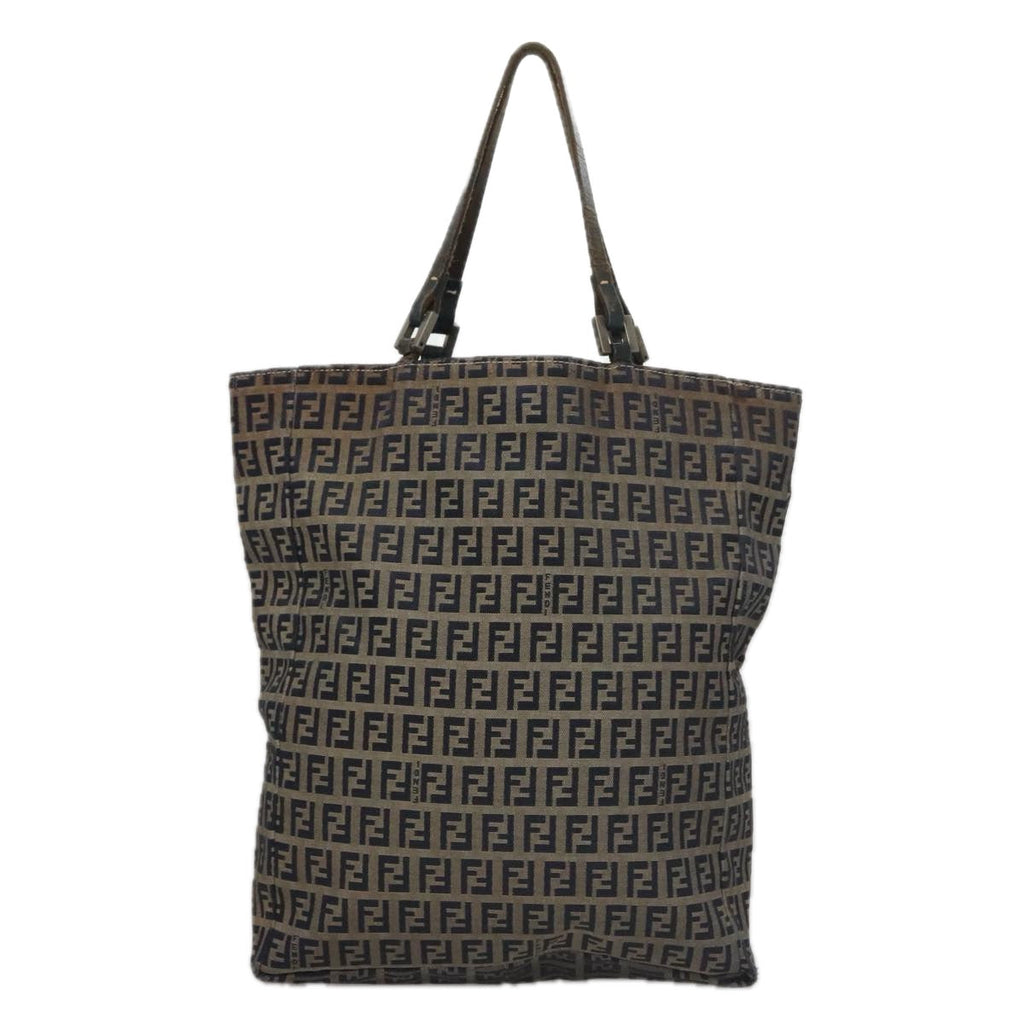 FENDI Zucchino Canvas Tote Bag Navy yk16382