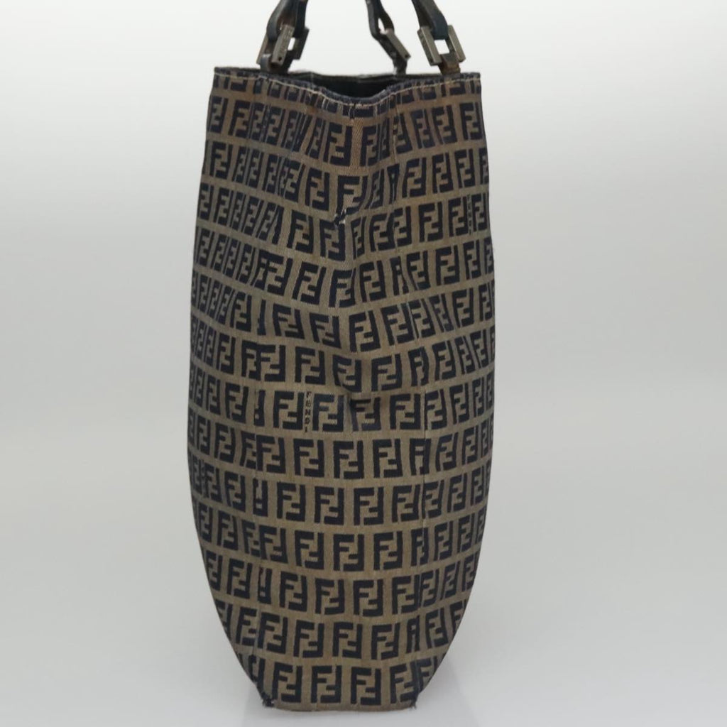 FENDI Zucchino Canvas Tote Bag Navy yk16382