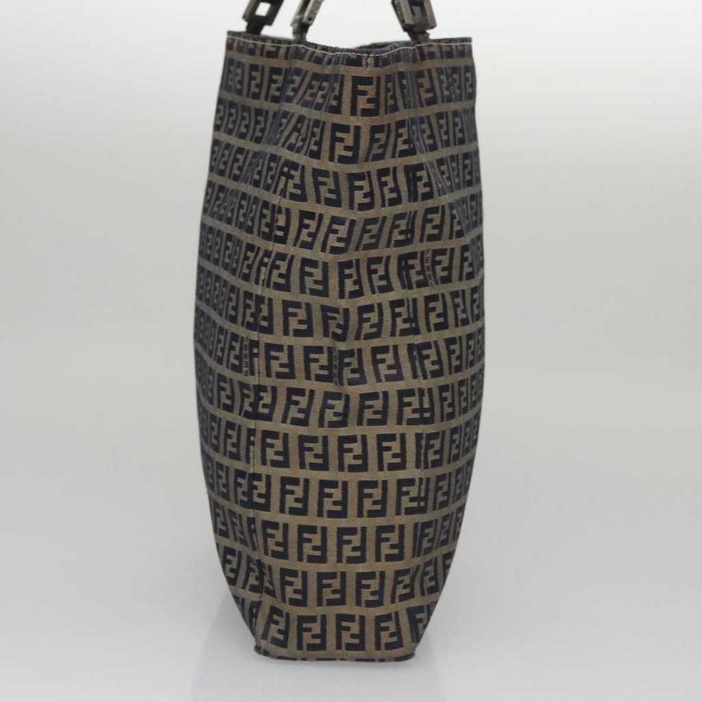 FENDI Zucchino Canvas Tote Bag Navy yk16382