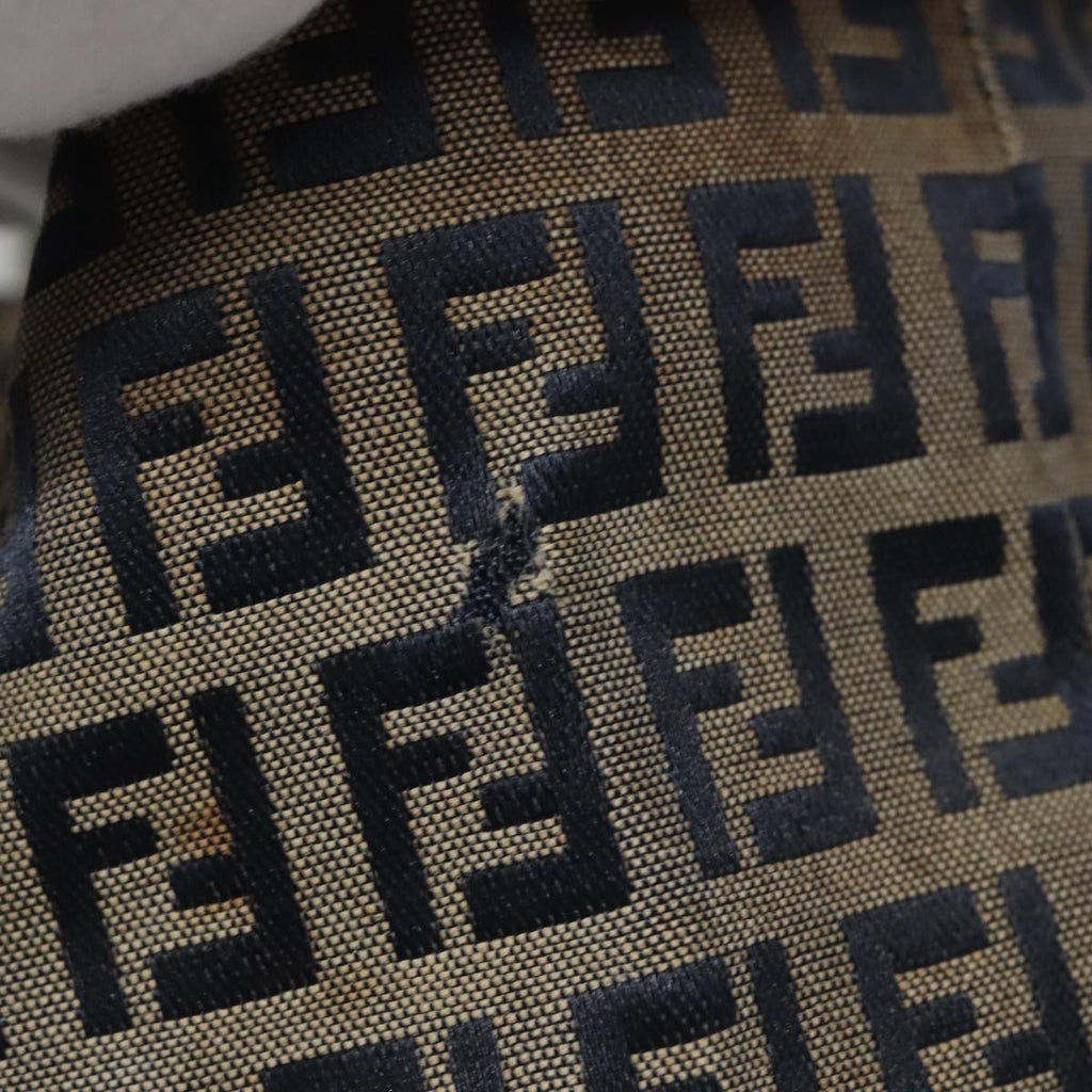 FENDI Zucchino Canvas Tote Bag Navy yk16382