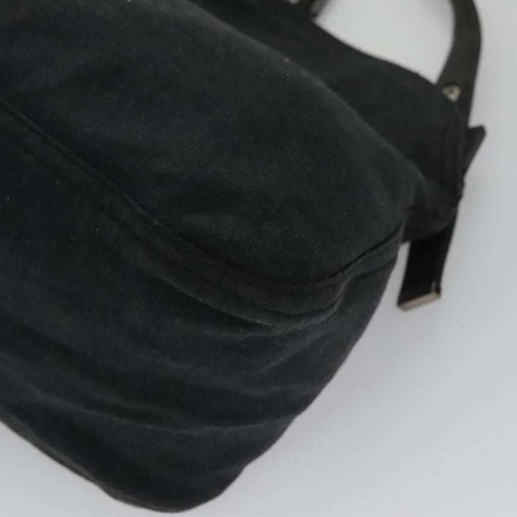 FENDI Mamma Baguette Shoulder Bag cotton Gray yk16404