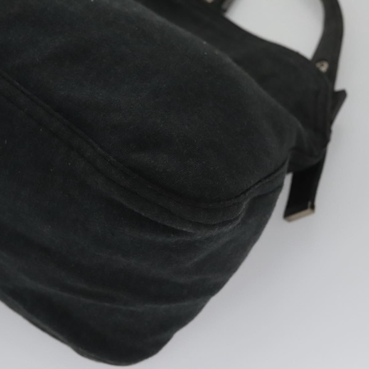 FENDI Mamma Baguette Shoulder Bag cotton Gray yk16404