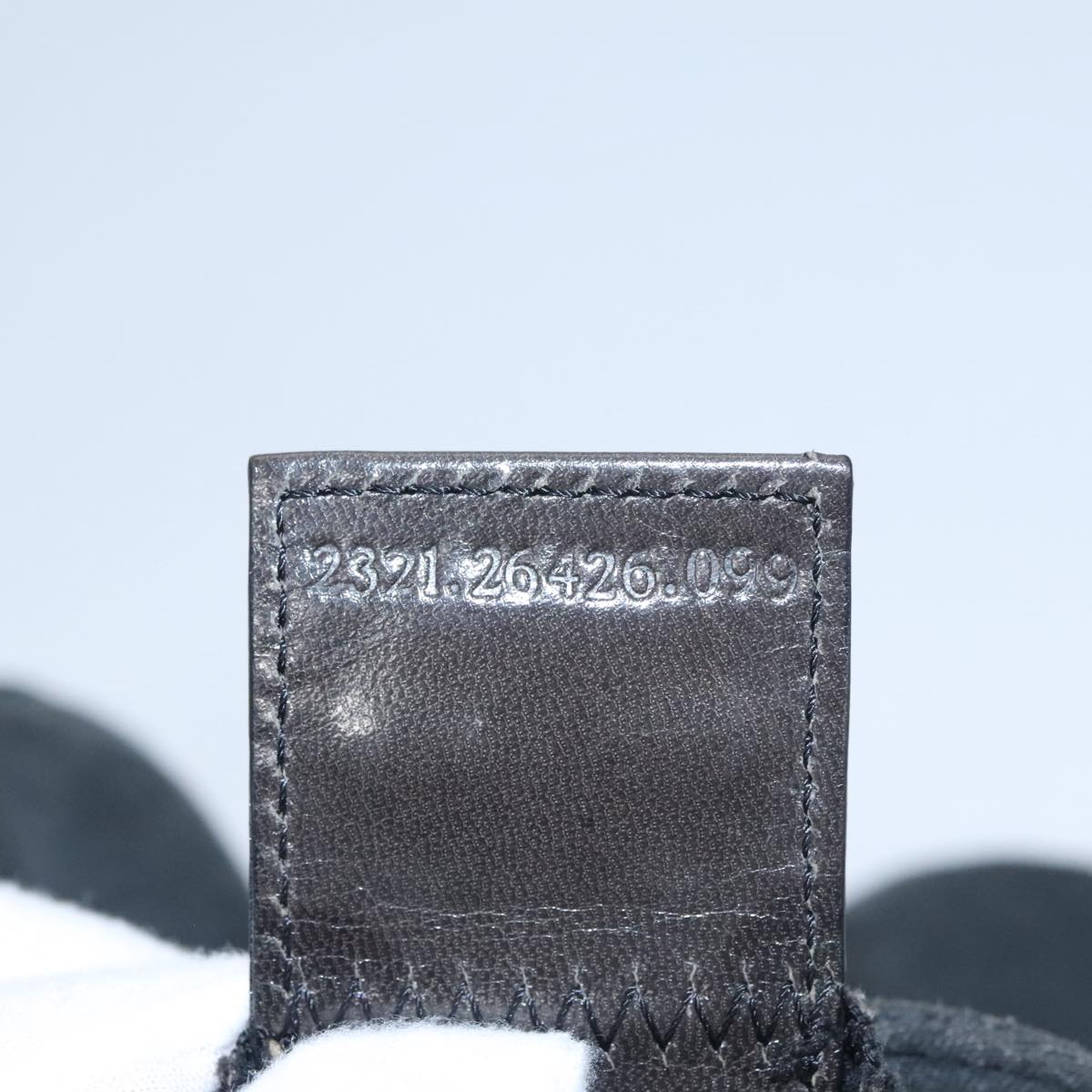 FENDI Mamma Baguette Shoulder Bag cotton Gray yk16404
