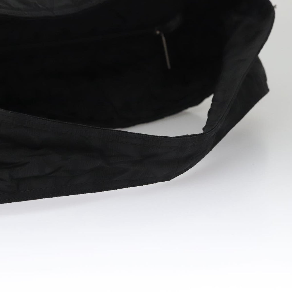 CHANEL New Travel line Shoulder Bag Nylon Black CC yk16511