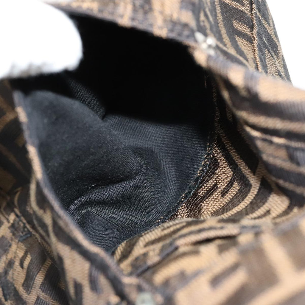 FENDI Zucca Canvas Skirt 38 Black Brown yk16561