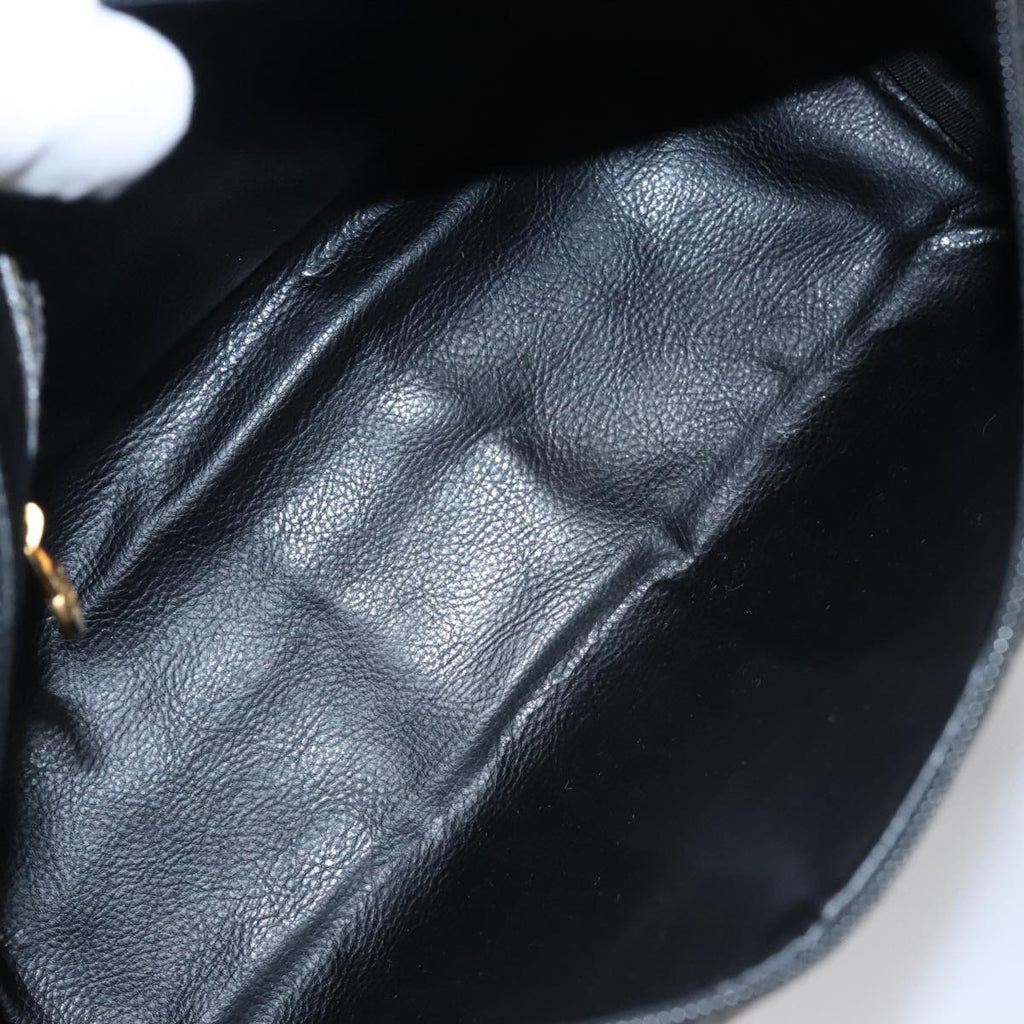 FENDI Pecan Canvas Hand Bag Brown Black yk16619