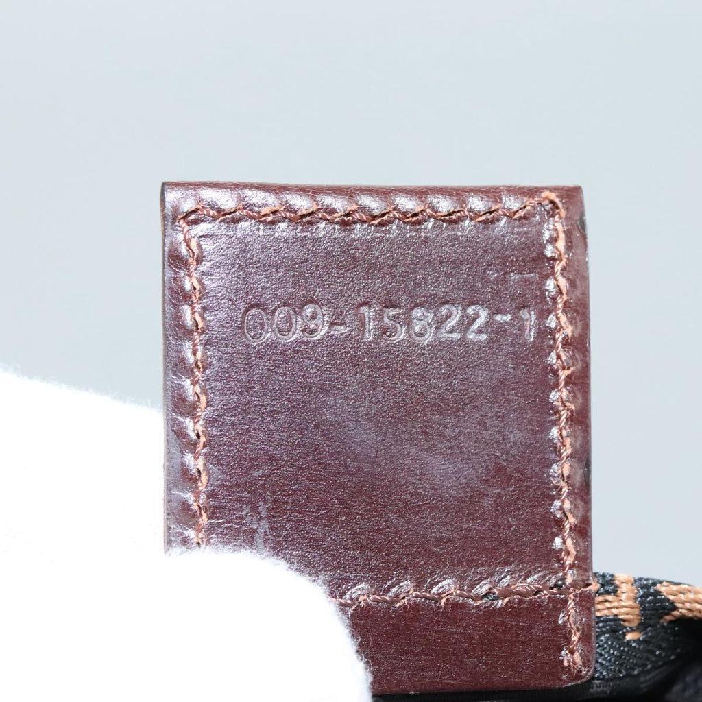 FENDI Zucca Canvas Hand Bag Brown Black yk16714