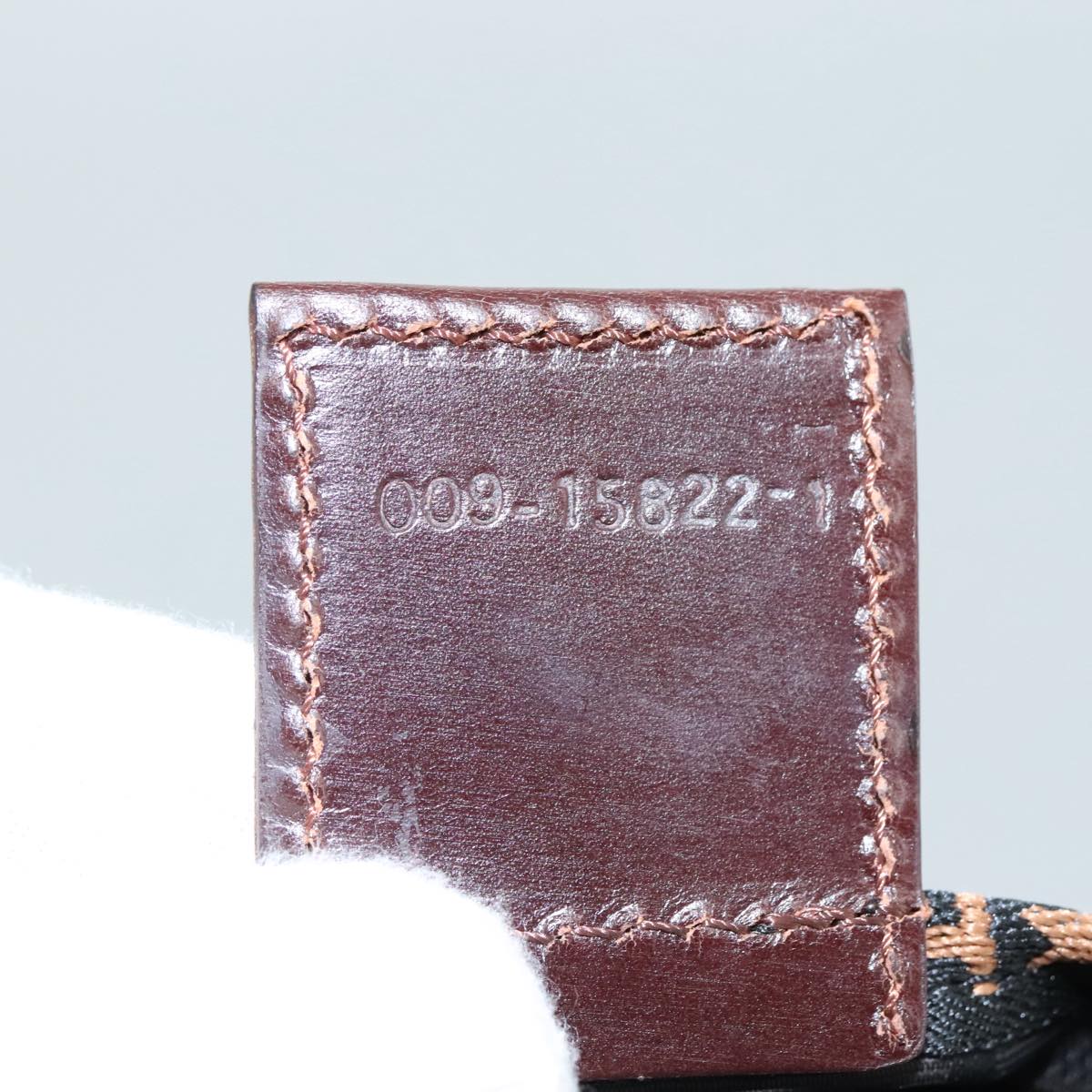 FENDI Zucca Canvas Hand Bag Brown Black yk16714