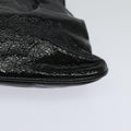 FENDI Gamaguchi Shoulder Bag Patent leather Black yk17026