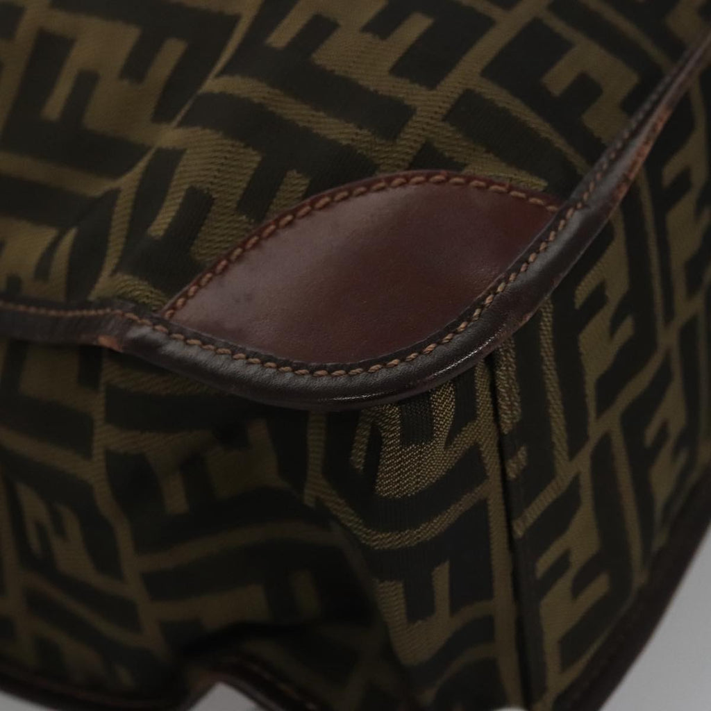 FENDI Zucca Canvas Tote Bag Brown Black yk17054