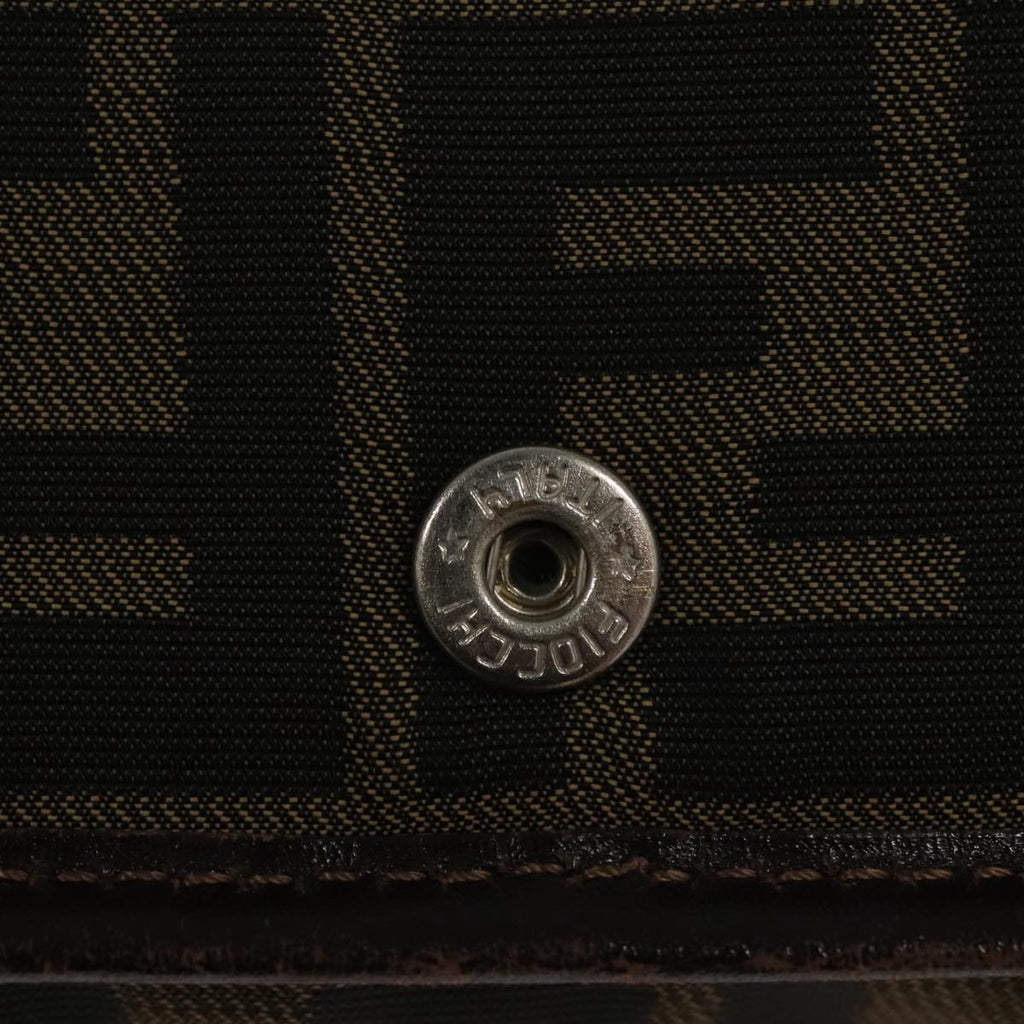 FENDI Zucca Canvas Tote Bag Brown Black yk17054