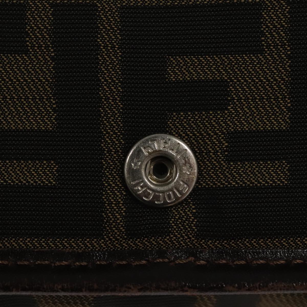 FENDI Zucca Canvas Tote Bag Brown Black yk17054